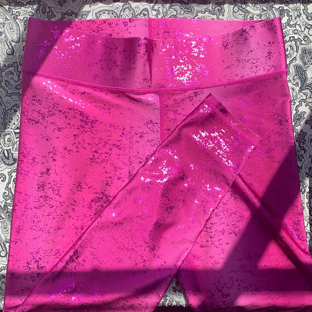 Terez / Carbon38 Hot Pink Sparkle Leggings - M 💖